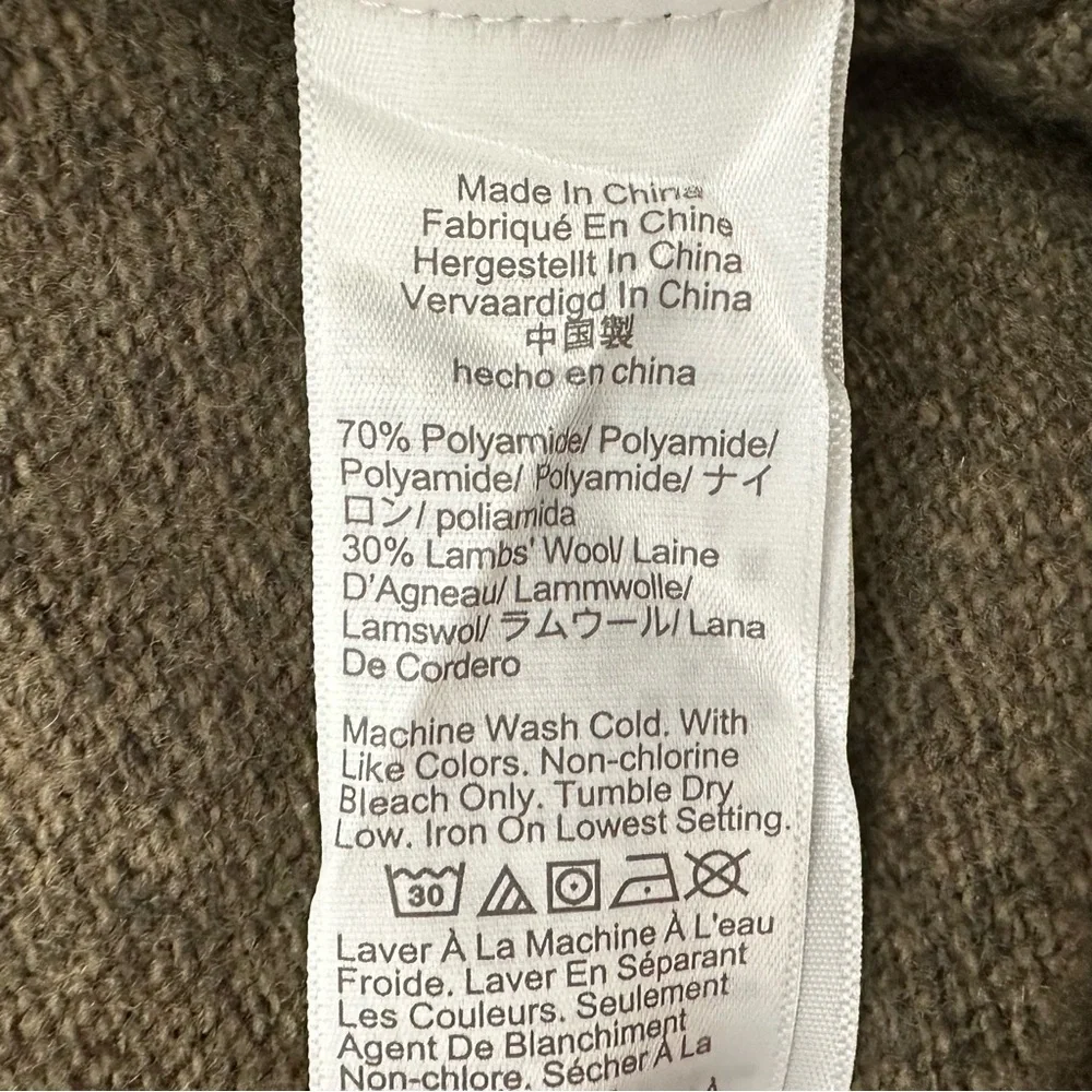 J. Crew Olive Green Crewneck Sweater In Super Soft Lambswool Blend